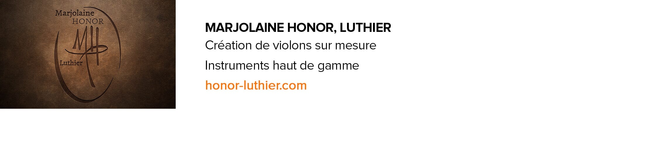 Marjolaine Honor luthier violon Montréal Longueuil