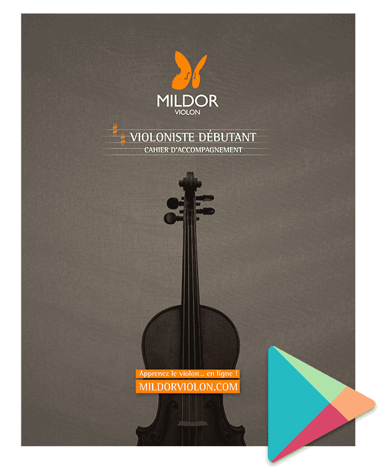 Méthode de violon, Cahier d'accompagnement, Violoniste débutant, Mildor Violon, version eBook Google Play Books