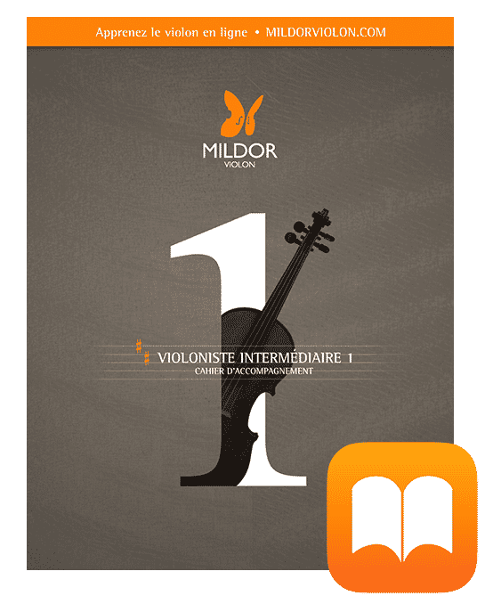 Méthode de violon, Cahier d'accompagnement, Violoniste intermédiaire 1, Mildor Violon, version eBook Apple Books