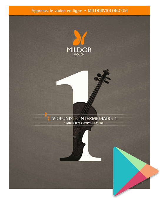 Méthode de violon, Cahier d'accompagnement, Violoniste intermédiaire 1, Mildor Violon, version eBook Google Play Books